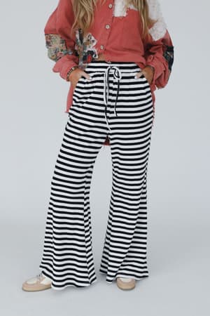 Sunset Stride Striped Pants: undefined
