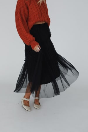 sonoma-tiered-tulle-skirt-black/Black