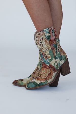 side view of Canyon Rose Boots in Multi from 3BN
