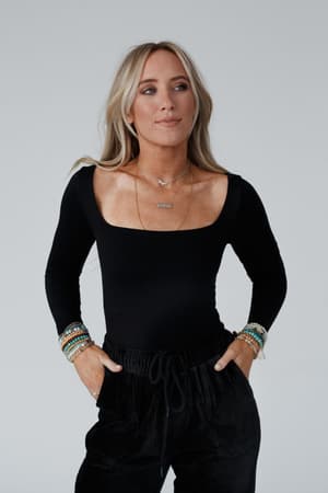 emmi-square-neck-long-sleeve-top-black/Black