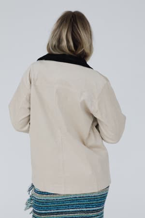 leni-plaid-corduroy-coat-beige/Beige