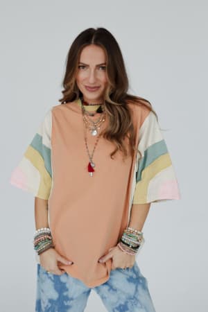 way-back-color-block-top-peach/Peach