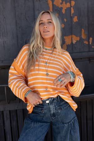 all-my-stripes-oversized-sweater-apricot/Apricot