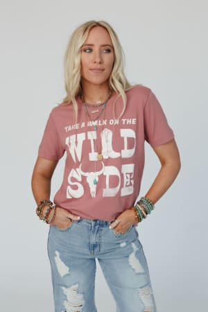 On The Wild Side Graphic Tee: undefined