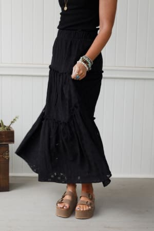 sweet-briar-eyelet-skirt-black/Black