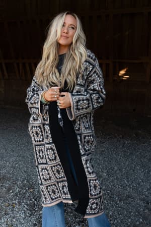 Heirloom Blooms Duster Cardigan: undefined