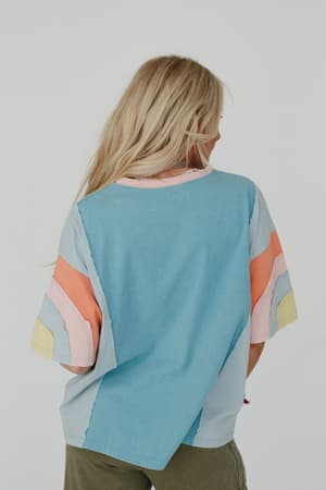 way-back-color-block-top-blue/Blue
