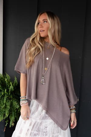 The Nest Kelsie Dolman Top: undefined