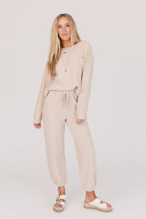 calling-the-shots-waffle-knit-set-beige/Beige