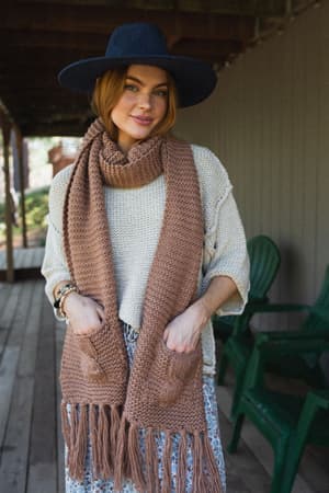 kolby-knitted-pocket-scarf-mocha/Camel