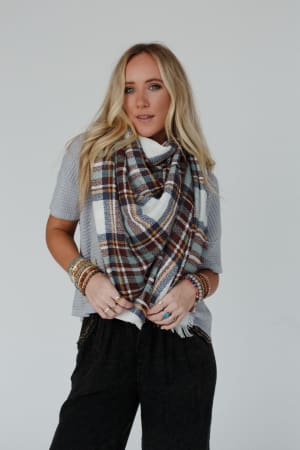 plaid-blanket-scarf-mint/Mint