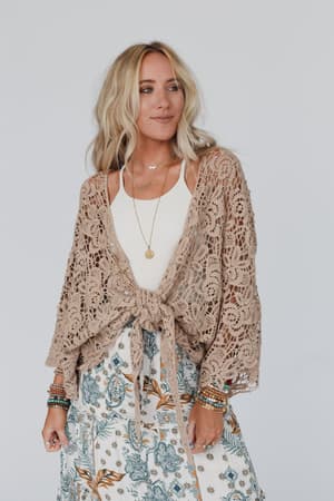 Crochet Petal Kimono Wrap: undefined