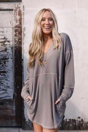 The Nest Meadow Long Sleeve Tunic Dress: undefined