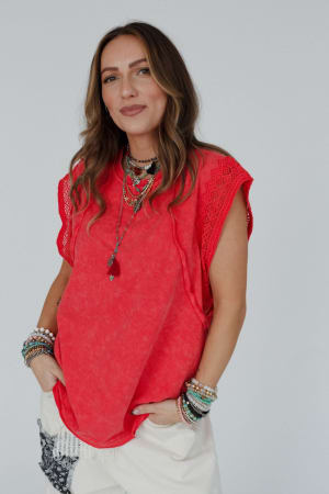 clean-cut-short-sleeve-top-red/Red
