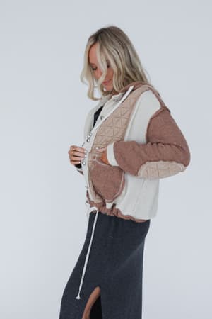 leighton-button-up-jacket-chocolate/Chocolate