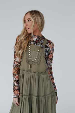 green-paths-overall-dress-olive/Olive