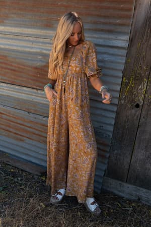 Mustard Paisley