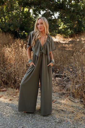 on-repeat-open-back-ruffle-jumpsuit-light-olive/Light Olive