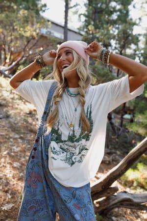 Mountains Are Calling Graphic Tee: undefined