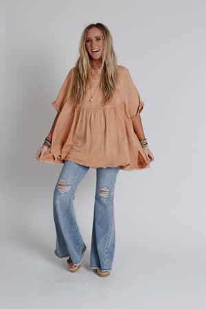 the-good-life-oversized-top-peach/Peach