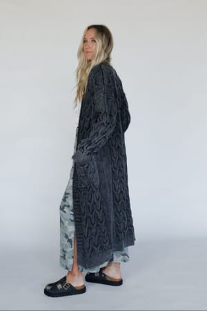 chill-nights-cable-knit-cardigan-charcoal/Gray