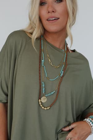 Enchanted Earth Layered Necklace: undefined