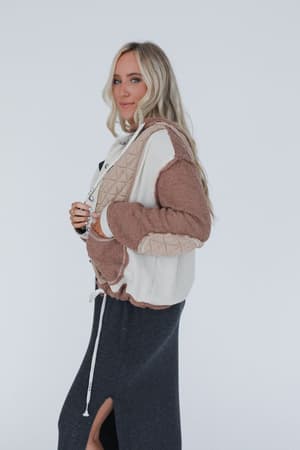 leighton-button-up-jacket-chocolate/Chocolate