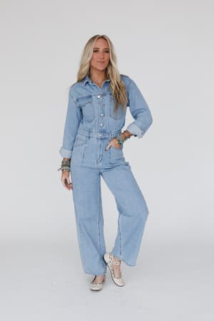 little-extra-denim-jumpsuit-light-denim/Blue