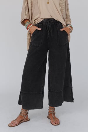 Easy Going Wide Leg Palazzo Pant: undefined