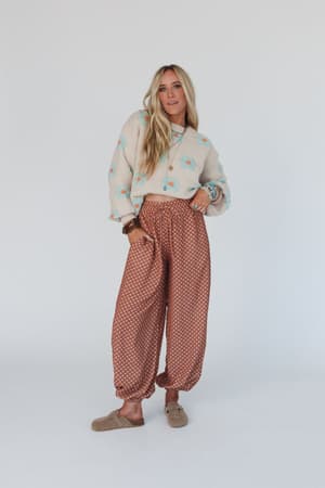 mystic-mirage-printed-joggers-ginger/Ginger