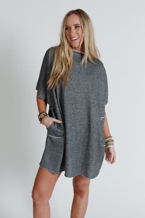 laid-back-luxe-dress-two-tone-black/Two Tone Black