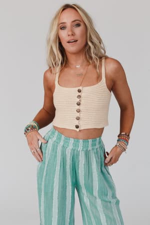 heatwaves-button-down-brami-oatmeal/Oatmeal