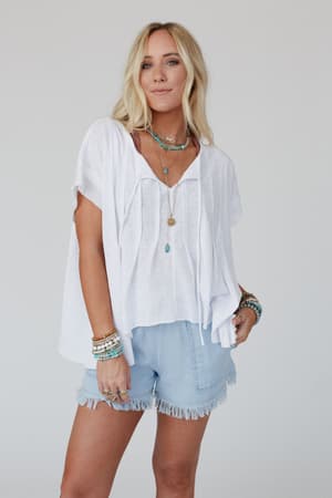sweet-pleats-top-white/White