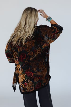 Mirren Velvet Kimono: undefined