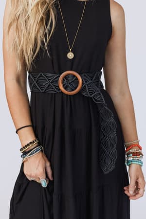 To The Beach Woven Belt: undefined