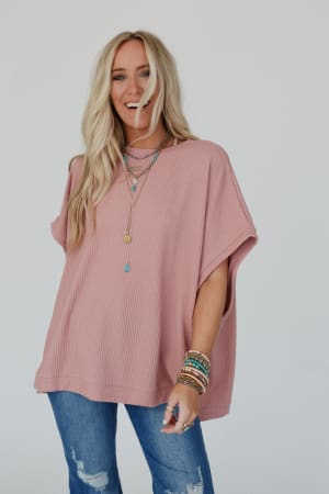 moon-glow-texture-knit-top-rose-faded/Rose Faded