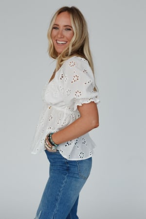 let-love-embroidered-top-white/White