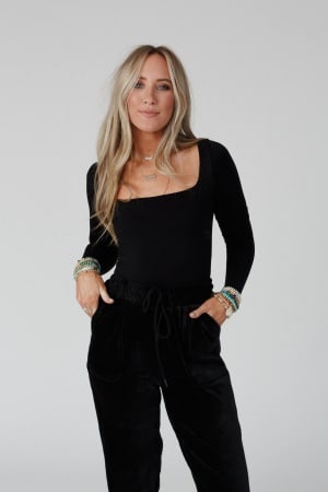 emmi-square-neck-long-sleeve-top-black/Black