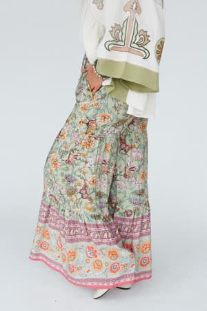 lani-wide-leg-pants-sage-green-butterfly-border-print/Sage Butterfly Border Print