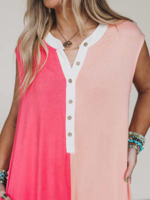 Here for the Party Jumpsuit - Coral Salmon L / Coral Salmon