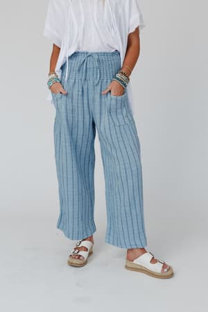 solana-striped-pants-blue/Blue