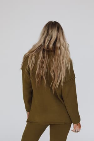 sierra-slumber-waffle-knit-set-olive/Olive