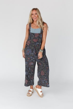 High Hopes Slouchy Denim Overalls: undefined