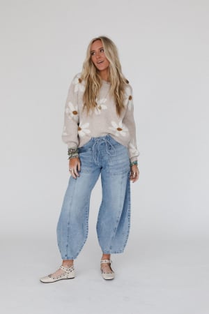 above-it-all-barrel-jeans-light-wash/Blue