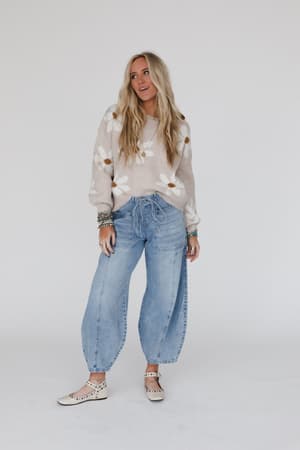 above-it-all-barrel-jeans-light-wash/Blue