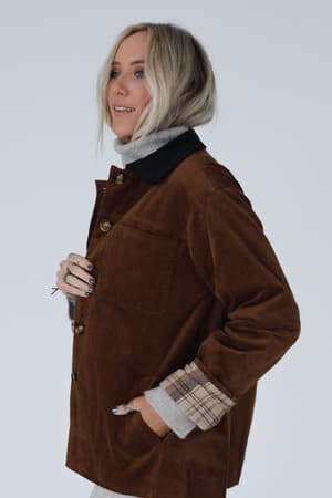 leni-plaid-corduroy-coat-camel/Camel