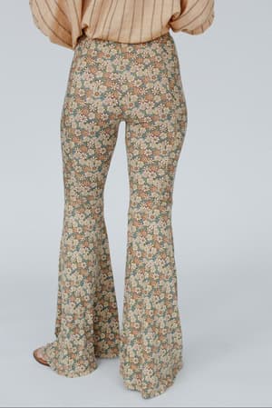 dream-in-flowers-flare-pants-natural-denim/Denim Khaki