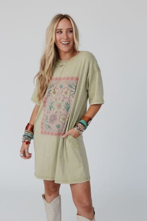 fall-blossoms-tee-dress-sage/Sage