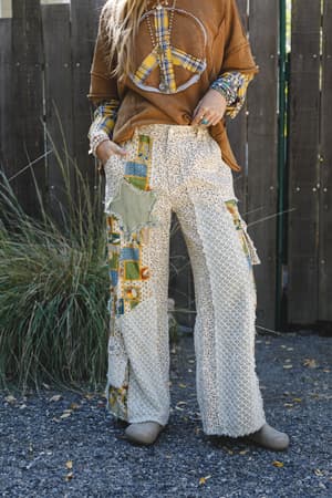 Aurelia Mix Print Pants: undefined