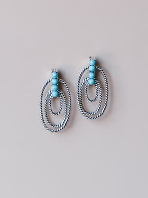 Lucky Lasso Earrings: Turquoise